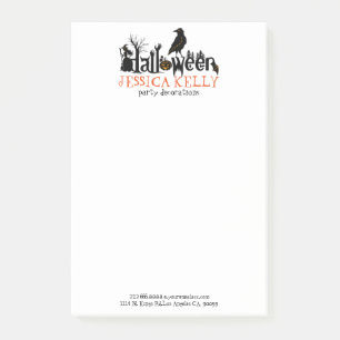Tekstillustratie Halloween Post-it® Notes
