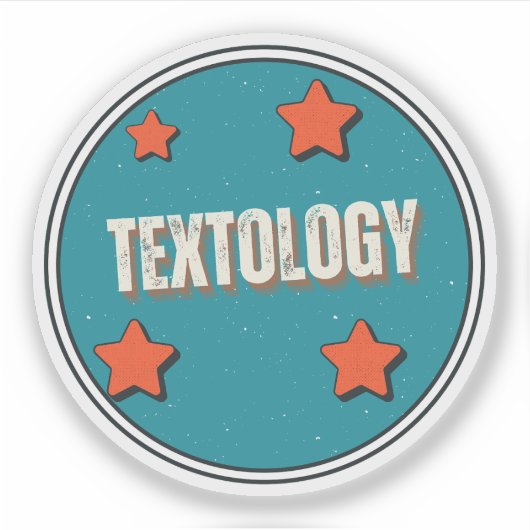 Tekstologie Sticker (Voorkant)