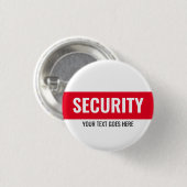 Tekstontwerp Beveiliging Sjabloon Ronde Button 3,2 Cm (Voorkant /achterkant)