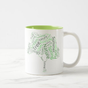 Tekstontwerp - ECO-structuur Tweekleurige Koffiemok