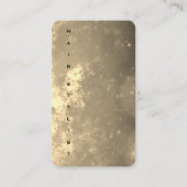 Tekstontwerp - Verticaal luxe Visitekaartje (Achterkant)