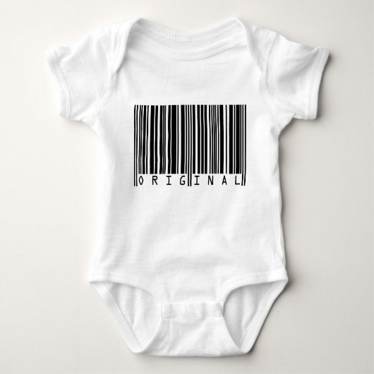 Tekstontwerpstreepjescode ORIGINEEL Romper (Voorkant)