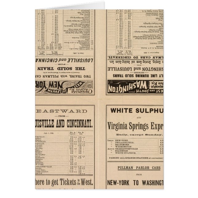 Tekstpagina Chesapeake en Ohio Ry (Voorkant)