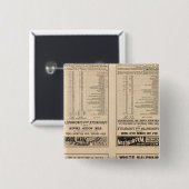 Tekstpagina Chesapeake en Ohio Ry Vierkante Button 5,1 Cm (Voorkant /achterkant)