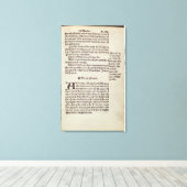 Tekstpagina Oude Testament Canvas Afdruk (Insitu (Houten vloer))