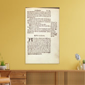 Tekstpagina Oude Testament Canvas Afdruk (Insitu (Woonkamer))