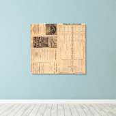 Tekstpagina van de Lehigh Valley Railroad Canvas Afdruk (Insitu (Houten vloer))