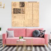 Tekstpagina van de Lehigh Valley Railroad Canvas Afdruk (Insitu (Woonkamer))