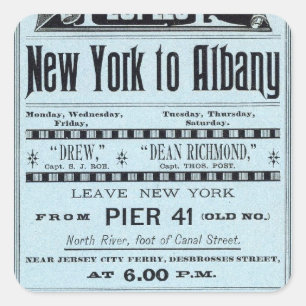 Tekstpagina Volkeren lijn Vierkante Sticker