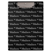 tekstpatroon zwart wit klembord (Voorkant)