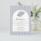 Tekstscript begrafenis bedankt kaart (Staand voorkant)