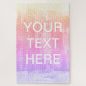 TekstSjabloon toevoegen | Kleurrijke gradiëntachte Legpuzzel (Verticaal)