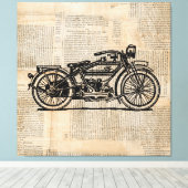 tekststijl voor motorfietsen canvas afdruk (Insitu (Houten vloer))