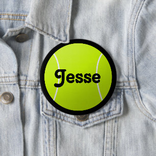  teksttennisbak voor spelers en ventilatoren ronde button 4,0 cm