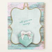 Tekstvak Bow Shabby Chic Planner (Achterkant)