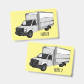 Tekstvak cartoon badge (Voor- en achterkant)