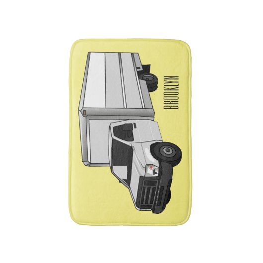 Tekstvak cartoon badmat (Voorkant Verticaal)