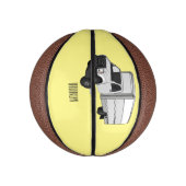 Tekstvak cartoon basketbal (Verticaal)