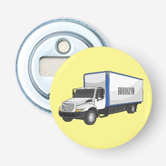 Tekstvak cartoon button flesopener (Voorkant)