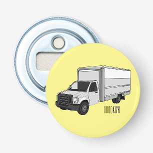 Tekstvak cartoon button flesopener