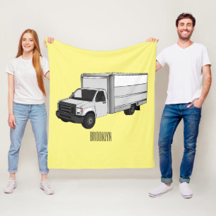Tekstvak cartoon fleece deken