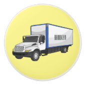 Tekstvak cartoon keramische knop (Voorkant)