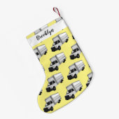 Tekstvak cartoon kleine kerstsok (Achterkant (Hangend))