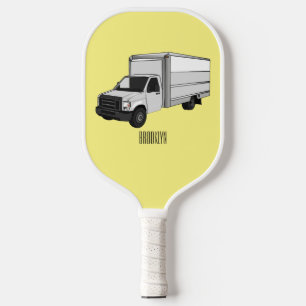 Tekstvak cartoon pickleball paddle