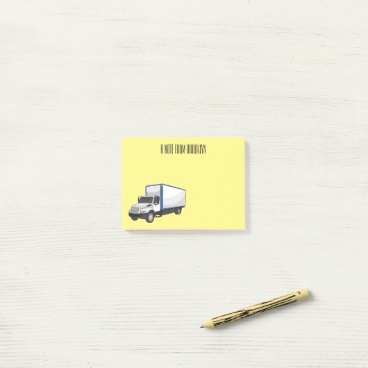 Tekstvak cartoon post-it® notes (Op bureau)