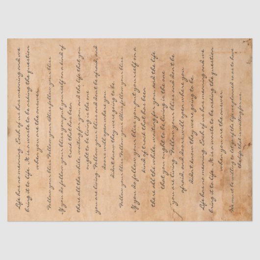  tekstwoorden met gekleurde perkamenttekst tissuepapier (Voorkant)