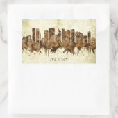 Tel Aviv Israel Cityscape Rechthoekige Sticker (Tas)