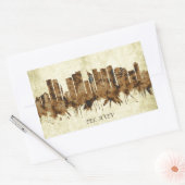 Tel Aviv Israel Cityscape Rechthoekige Sticker (Envelop)