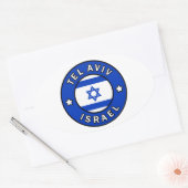 Tel Aviv Israel Ovale Sticker (Envelop)