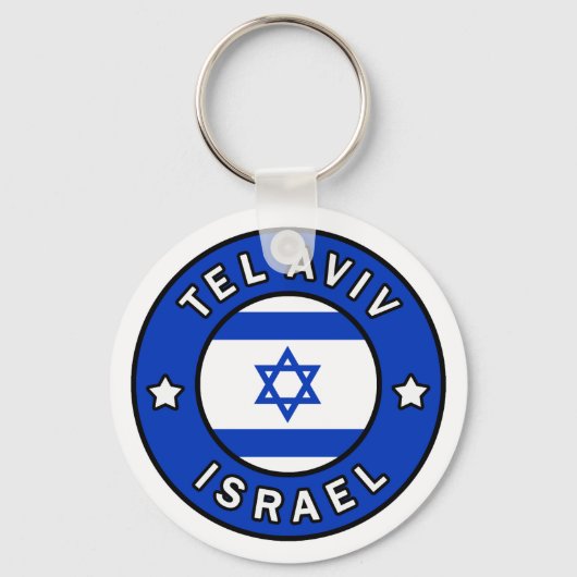 Tel Aviv Israel Sleutelhanger (Voorkant)
