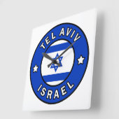Tel Aviv Israel Vierkante Klok (Hoek)