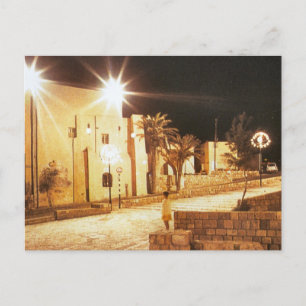 Tel aviv - Jaffa 's nachts Briefkaart