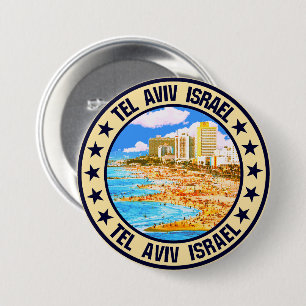 Tel Aviv Ronde Button 7,6 Cm