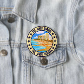 Tel Aviv Ronde Button 7,6 Cm (In situ)