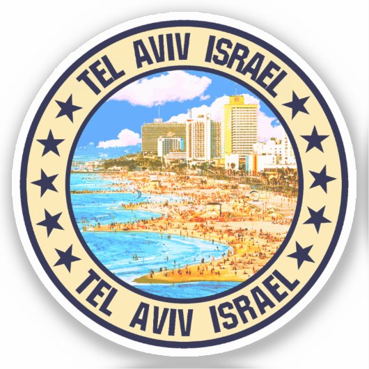 Tel Aviv Sticker (Voorkant)