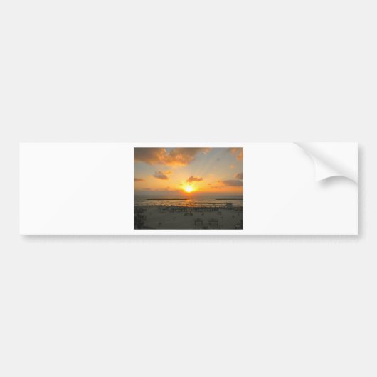 Tel Aviv Sunset Bumpersticker (Voorkant)