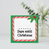 Tel de dagen tot Kerstmis Feestdagenkaart (Staand voorkant)