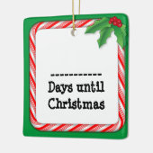Tel de dagen tot Kerstmis Keramisch Ornament (Links)