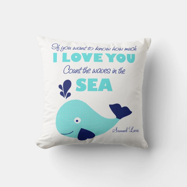 Tel de Nautical Keepomwille Pillow van de Waarwalv Kussen (Voorkant)