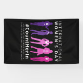 Tel haar op Internationale Vrouwendag Spandoek (Horizontaal)