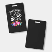 Tel je leeftijd aan vrienden badge (Voor- en achterkant)