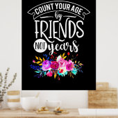Tel je leeftijd op vrienden poster (Keuken)