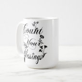 Tel je zegeningen Aangepaste Mok (Voorkant links)
