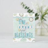 Tel je zegeningen Briefkaart (Staand voorkant)
