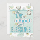 Tel je zegeningen Briefkaart (Voorkant / Achterkant)