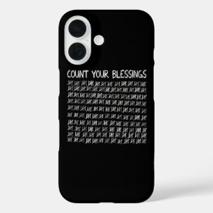 Tel je zegeningen iPhone 16 hoesje
